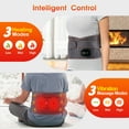thumbnail image 3 of Cordless Heating Pad for Back, Heating Pad for Back Muscle Relax with 3 Heating & Vibration Modes, 5000mAh Heated Back Brace for Menstrual, Neck and Shoulders(46"), 3 of 8