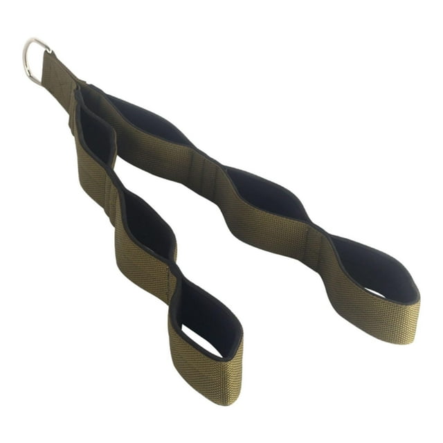 Accesorio de cable de cuerda para tríceps Sistema de polea de cuerda para dominadas de tríceps LAT Pulldown Verde