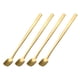 thumbnail image 1 of Cuchara agitadora Unique Bargains Acero Inoxidable 4uds 6 Pulgadas Dorado, 1 of 7