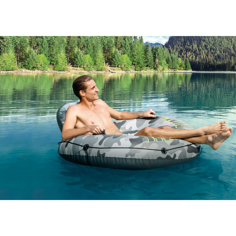 Intex River Run 1 Inflatable Floating Tube Raft for Lake River & Pool 3 Pack