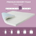thumbnail image 4 of SIMENMAX 2 Inch Full Memory Foam Mattress Topper, Bed Topper with Mattress Cover, Bed Mattress Pad for Back Pain, 4 of 7
