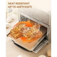 thumbnail image 4 of 125PCS Air Fryer Liners for Midea Flexify French Door Toaster Oven Air Fryer Combo 26.4 QT, Non-stick Disposable Baking Parchment Paper Sheets Easy Cleanup Compatible with Black+Decker TO62D5-1SD, 4 of 4