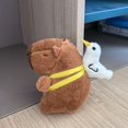 thumbnail image 3 of Gift Kids Stuffed Animals Bag Decoration Toy Accessories Multicolor Simulation Capybara Pendant Fluffty Animal Doll Plush Capybara Keychain 2, 3 of 8