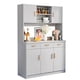 thumbnail image 2 of Zocalo Armario de Cocina 5 Niveles con Puertas y Cajones | Gran Capacidad,  Gris, 2 of 8