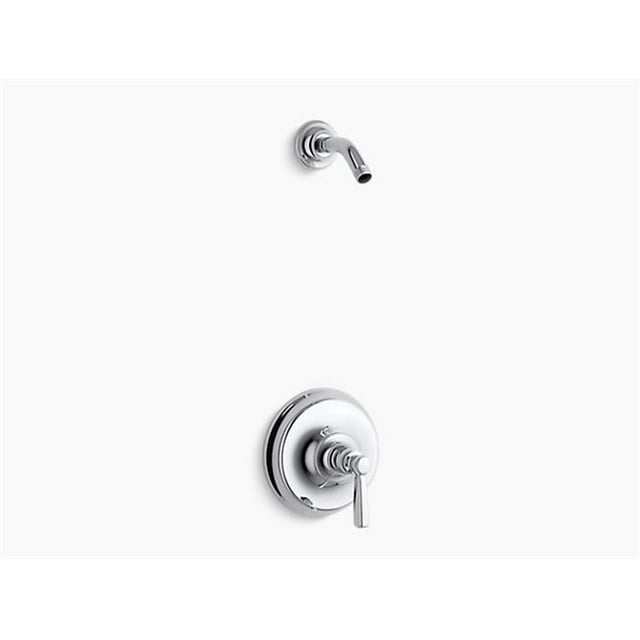 Kohler K-TLS10583-4-CP Bancroft Rite-Temperature Shower Valve Trim with Metal Lever Handle, Less Showerhead - Polished Chrome