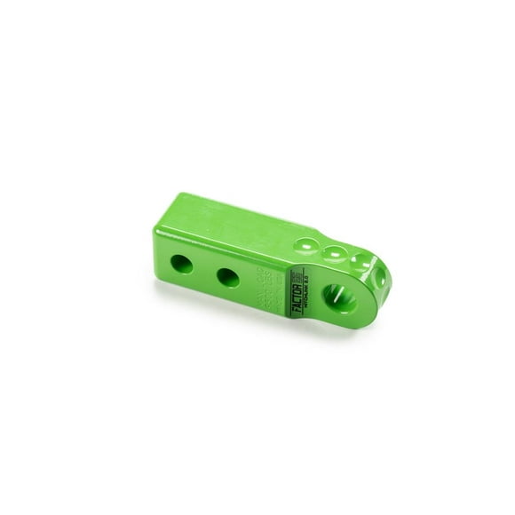 Factor 55 D-Ring Mount 00020-08 HitchLink 2.0; 2 Inch Receiver Hitch Mount; Rated At 9500 Pounds; Fits 3/4 Inch Screw Pin Shackles/D-Rings; Powder Coated; Green; Aluminum; Without D-Ring; Single