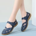 thumbnail image 4 of HAOTAGS Women's Summer Dressy Sandals Hollow Breathable Breathable Soft Sole Shoes Dark Blue Size 7, 4 of 6
