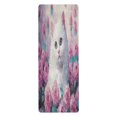 thumbnail image 5 of BZSMCE Yoga Mat Women Cat Among Colorful Roses Painting Fitness Mat, 5 of 9
