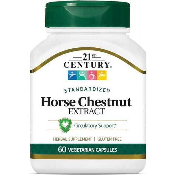 21st Century Horse Chestnut Extract Vegetarian Capsules, 60 Count