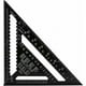 thumbnail image 1 of Escuadra triangular métrica profesional de alta precisión de 30 cm/300 mm, regla angular de aleación de aluminio para carpintería, herramienta de medición de velocidad, color negro., 1 of 5