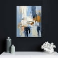 thumbnail image 4 of Nawypu Blue Abstract Canvas Art Blue Abstract Canvas Paintings Wall Art Living Room Blue Grey Abstract Pictures Blue Wall Art Prints Wall Decor Blue Texture Wall Art Blue Modern Artwork, 4 of 4