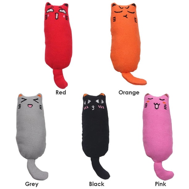 5 uds juguete de hierba gatera para moler los dientes juguetes interactivos para morder el pulgar de la garra del gato