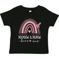 thumbnail image 3 of Inktastic Mamaw and Papaw Love Me Rainbow Girls Toddler T-Shirt, 3 of 5