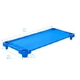 thumbnail image 2 of ECR4Kids Stackable Kiddie Cot, Ready-to-Assemble, Standard Size, Blue, 6-Pack, 2 of 9