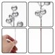 thumbnail image 5 of GOOHOCHY 30 piezas de bayas con purpurina, tallos artificiales de bayas navideñas, ramas de bayas falsas, 5 of 7