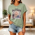 thumbnail image 5 of Women's Dolly Shirts Vintage Country Music Dolly Printed Tee, Unisex Crewneck Short Sleeve Loose Fit Retro Graphic Casual T‑Shirt Tops for Women S, 5 of 5