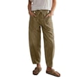 thumbnail image 4 of RUTAYY Women's Pants Solid Color Relaxed Fit Low Rise Straight Leg Casual Jeans Comfortable Everyday Wear with Pocket Travel Elegant Trousers, 4 of 6