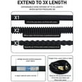 thumbnail image 6 of Copper Bullet Black  Expandable Garden Hose w/10 Pattern Thumb Spray Nozzle  75 FT Lead-Free Ultra-Lightweight Solid Copper Anodized Aluminum Fittings No-Kink, 6 of 8