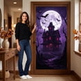 thumbnail image 5 of JHyouerji Halloween Door Cover 35x71 Inch Polyester Front Door Banner Easy Hang Door Curtain Wall Backdrop Porch Party Decor Reusable Holiday Home Decoration, 5 of 6