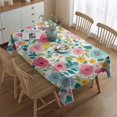thumbnail image 5 of Pioneer Flower Rectangle Tablecloth 60"x84",Waterproof Polyester Rectangle Table Cloth, Wipeable Spillproof Polyester Tablecloth for Dining, Camping, Indoor and Outdoor, 5 of 5