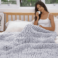 thumbnail image 4 of Comtest Chunky Knit Throw Blanket Chenille, Light Gray, 40"x60"(Love Seat), 4 of 7