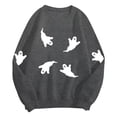 thumbnail image 7 of Godom Halloween Sweatshirts for Women Pumpkin Graphic Long Sleeve Tunic Shirts Crewneck Loose Pullover Tops 2025 Trendy Outfit, 7 of 7