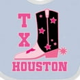 thumbnail image 4 of Inktastic Houston Texas Cowgirl Girls Baby Bib, 4 of 4
