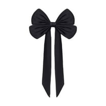 Lilixerw Oversized Valentine Day Satin Bow,40.1x80.3 Inch Large Black Wedding Bow for Christmas Tree Topper,Couple Party Bow Ornament,Indoor Outdoor Decoration