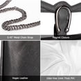 thumbnail image 5 of Bolsa transparente Joryin mujer hombro estadio cadena Negro, 5 of 5