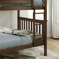 thumbnail image 4 of Plank+Beam Solid Wood Classic Full over Full Bunk Bed Bed, Walnut, 4 of 8