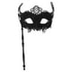 thumbnail image 1 of Máscara de cosplay, máscara de mascarada, máscara de fiesta de cosplay de Halloween, máscara de media máscara, máscara de disfraz con palo, 1 of 7