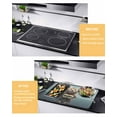 thumbnail image 3 of nqOlkjepod Large Induction Cooktop Protector Mat 31"x24", Cute Lovely Cat Stove Top Covers for Electric Stove, Modern Art Mirror Image Pet Decorative Stove Burner Cover Mats, Glass Top Stove Cover, 3 of 8