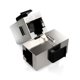 thumbnail image 3 of 4x CAT6a Keystone Module Patch Cable Coupling Shielded Connector 2x RJ45 Socket Network Patch Panel Support Keystone Extension, 3 of 4