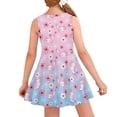thumbnail image 2 of FOR U DESIGNS Axolotl Cherry Blossom Summer Dresses for Teens Outdoor Activities Sundress Party Clothes 3-4 Years Old Kids Girls Casual Sleeveless Skater Dresses, 2 of 6