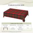 thumbnail image 6 of Rectangle Table Cloth, Scottish Red Clan Plaid Tartan Resistant Washable Tablecloth Decorative Table Cover for Dining, Indoor and Outdoor, 6 of 6