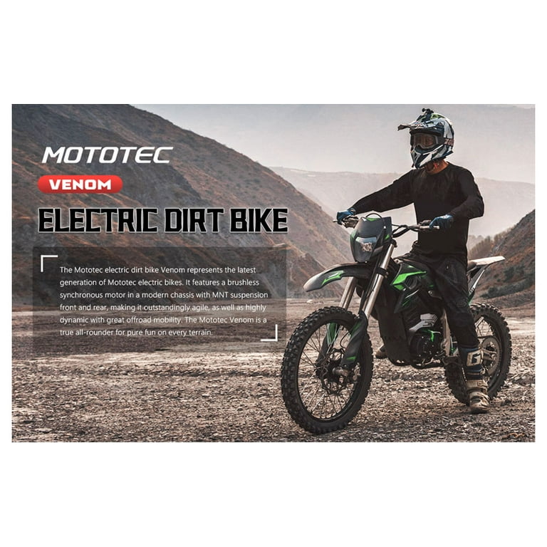 MotoTec Venom 72v 12000w Fast Adult Electric Motocross Motorbike