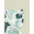 thumbnail image 6 of vera natura Toddler Boys Summer Outfits Dinosaur Print Buttons Short Sleeve Shirts Tops and Elastic Waist Shorts 2Pcs Gentleman Clothes Set, 6 of 9