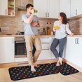 thumbnail image 6 of 2-Piece Kitchen Mat Set Non Slip Washable Floor Mats Decorative Rugs for Kitchen Sink Laundry Colorful Palm Tree Icons, 6 of 7