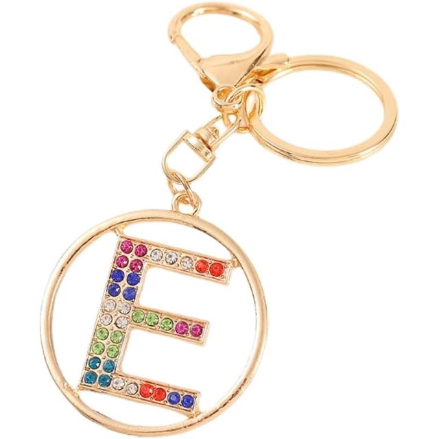 Letter Keychain,26 Letters A-Z Decorative Letter Keychain,Name Keychain for Women Girls Men Teenager Gift