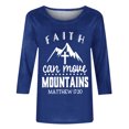 thumbnail image 4 of YanHoo T-Shirts à Manches 3/4 Chemises pour Femmes Tuniques à Manches 3/4 pour Femmes T-Shirts Femmes T-Shirts Graphiques Vintage T-Shirts et Blouses à Manches 3/4 pour Femmes Vente de Liquidation Manches 3/4, 4 of 5