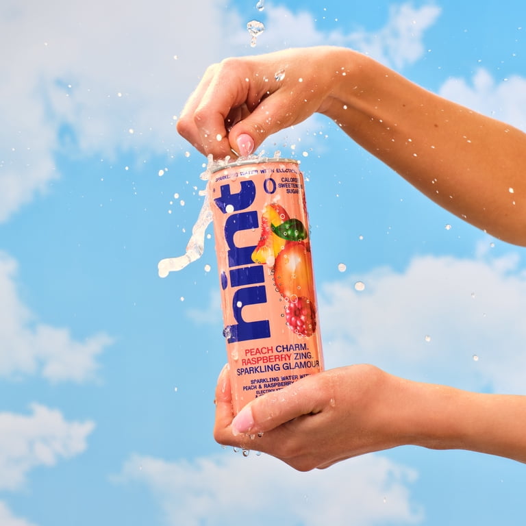 Hint Sparkling Water, Peach Raspberry, 12 fl oz, 12 Pack photo 3