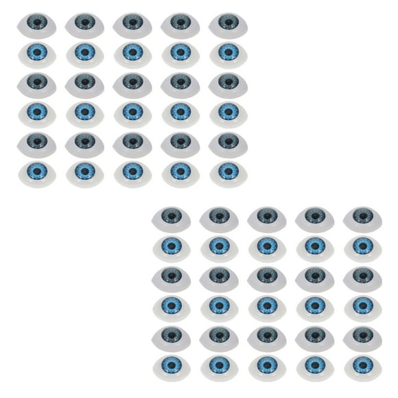 60Pcs Dolls Eyeball Parts Doll Eyes Molds Patches Doll Making Accessories