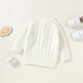 thumbnail image 6 of NOEGOEU Toddler Baby Boys Girls Sweater Crewneck Knit Long Sleeve Casual Pullover 6M-3Y (White,12-18 Months), 6 of 8