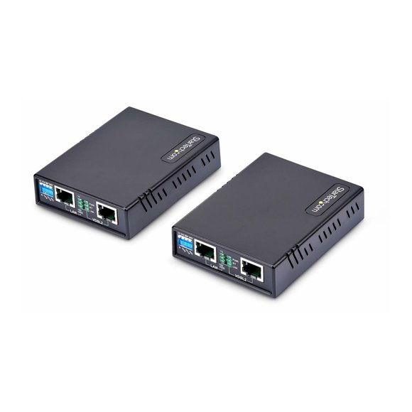 StarTech.com VDSL2 Ethernet Extender Kit, Network Extension Up to 0.6mi (1km), Long Range LAN Repeater over RJ11/CAT5e/CAT6 Cabling, Up to 300Mbps - Mounting Hardware Included (VDSL-LAN-EXTENDER-1G) - Short-haul modem - 1GbE, Ethernet over VDSL2 - over CAT 5e/6 - 10/100/1000Base-T - up to 0.6 miles - TAA Compliant