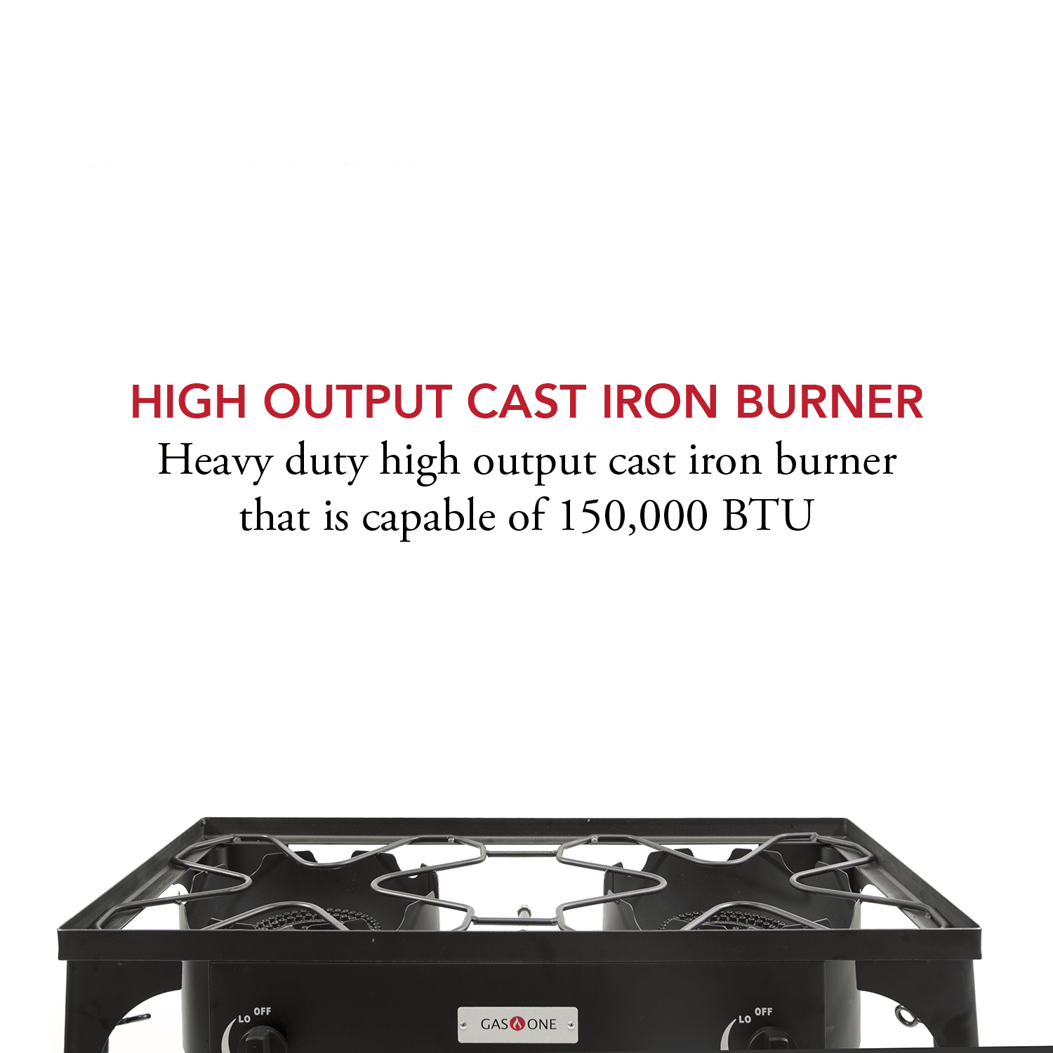 Gas One Double Burner Gas Propane Cooker Outdoor Camp Stove, BBQ Grill