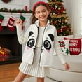 thumbnail image 3 of Uorisanigo Cute Panda Fleece Jacket Vest for Toddler & Kids Puffy Sleeveless Zip Front Jacket Warm Outwear Fashion Fall Winter Clothes Jackets Vests with Pockets 2-12 Years, 3 of 7