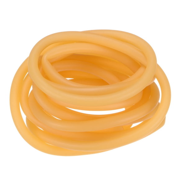 3 Meter Length Natural Latex Rubber Tubing, 4x8mm(IDxOD) Rubber Tube Hose, Yellow
