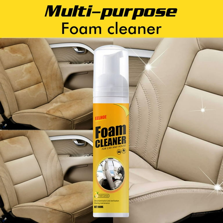 Leather Cleanerleather Cleaner for Car Interior,Cleaner Foam,Leather  Conditioner for Leather Car Interiors,Seats,Boots,Bags and More(Works on  Natural,Synthetic,Pleather,Faux Leather and More)100ml 