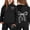 Black, variant on Girls Bow Print Jogging Suits Sweatsuits 2 Piece Set Oversized Hoodie and Sweatpants Kids Fall Winter Clothes Black 3 Years-4 Years
