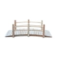 thumbnail image 5 of Outsunny 5' Wooden Rustic Arched Decorative Backyard Garden Bridge with Railings - Natural Wood, 5 of 5